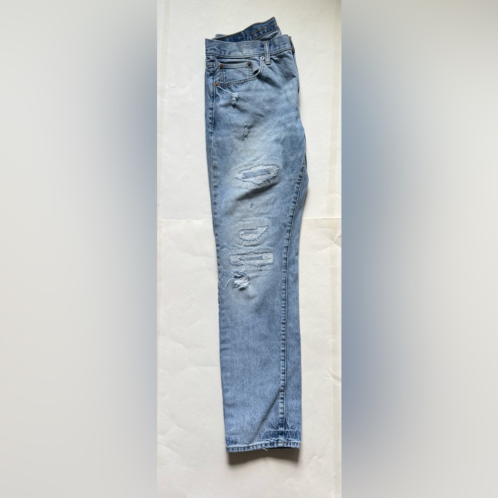 American Eagle Outfitters Blue Skinny Jeans Distressed Style